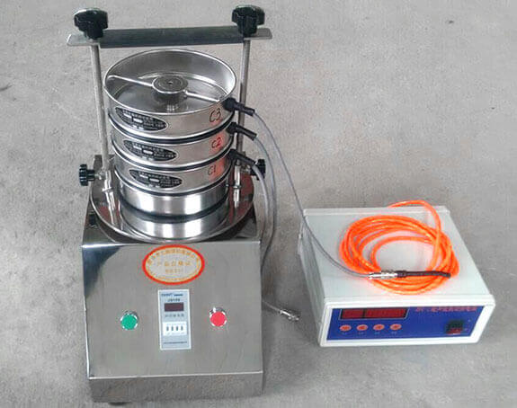 3個超聲波換能器+超聲波控制箱+試驗篩展示